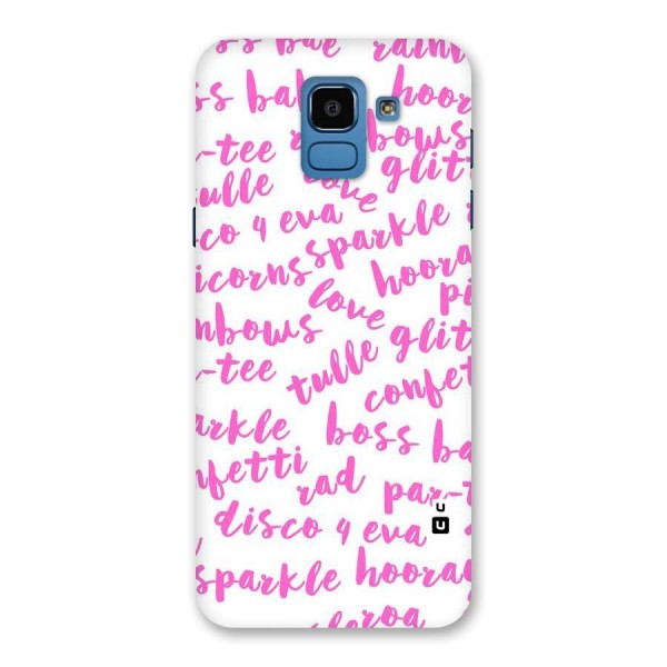 Sparkle Love Back Case for Galaxy On6