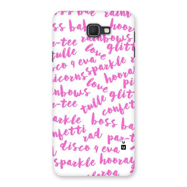 Sparkle Love Back Case for Galaxy On7 2016