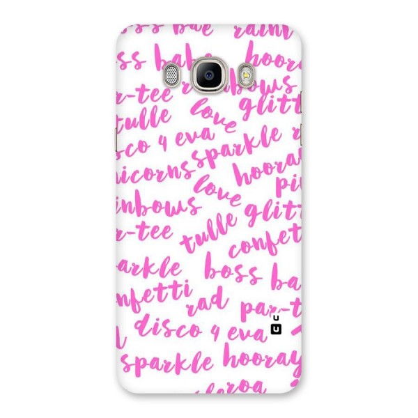 Sparkle Love Back Case for Galaxy On8
