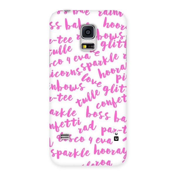 Sparkle Love Back Case for Galaxy S5 Mini