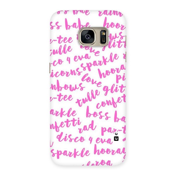 Sparkle Love Back Case for Galaxy S7