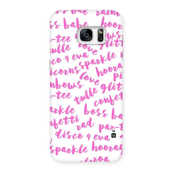 Sparkle Love Back Case for Galaxy S7 Edge