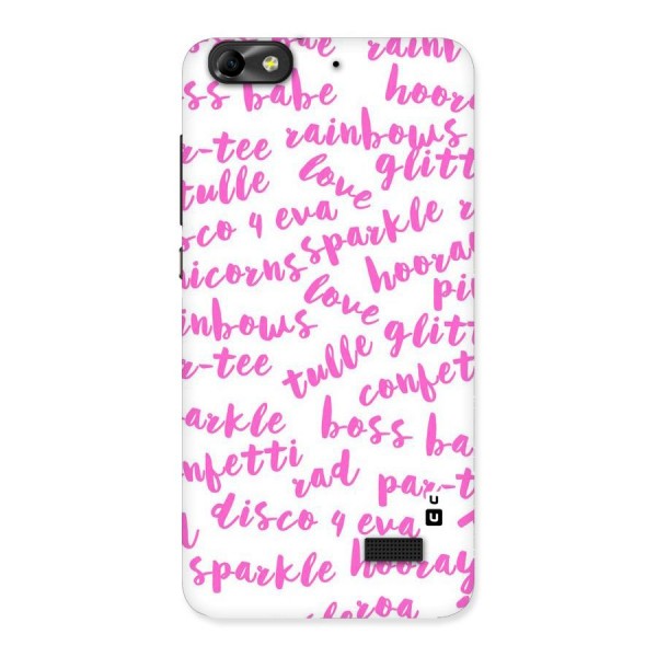 Sparkle Love Back Case for Honor 4C