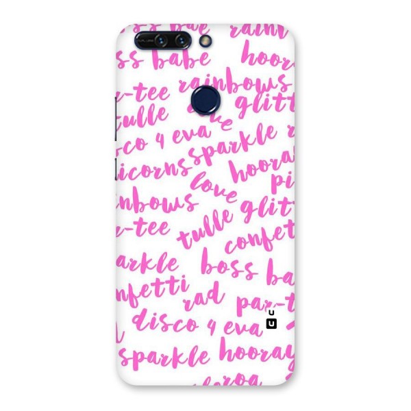 Sparkle Love Back Case for Honor 8 Pro