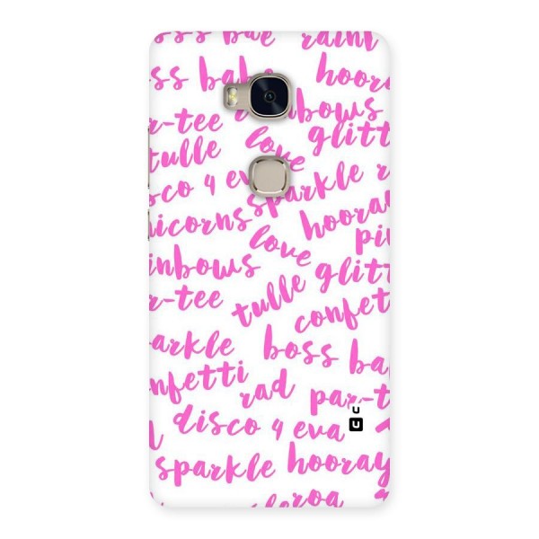 Sparkle Love Back Case for Huawei Honor 5X