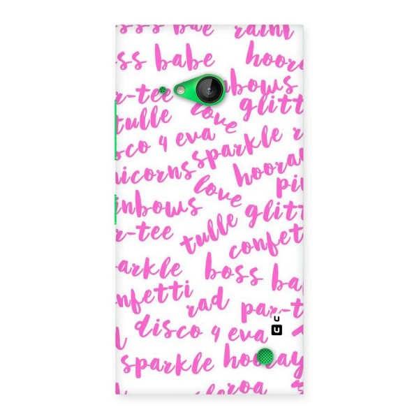 Sparkle Love Back Case for Lumia 730