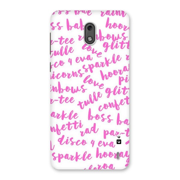 Sparkle Love Back Case for Nokia 2