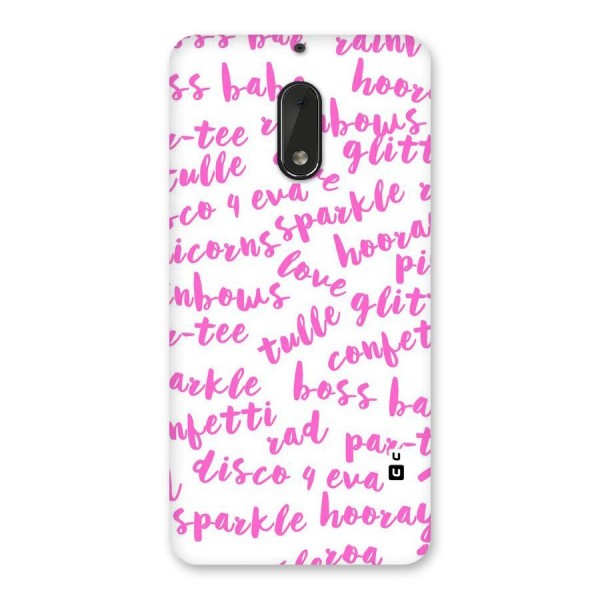 Sparkle Love Back Case for Nokia 6