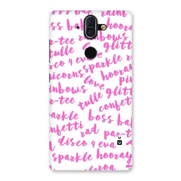 Sparkle Love Back Case for Nokia 8 Sirocco