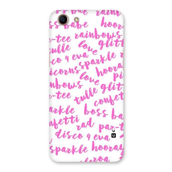 Sparkle Love Back Case for Oppo A83 (2018)