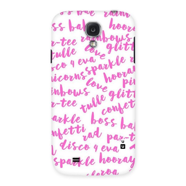 Sparkle Love Back Case for Samsung Galaxy S4
