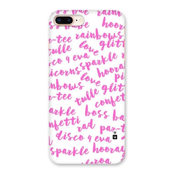Sparkle Love Back Case for iPhone 8 Plus