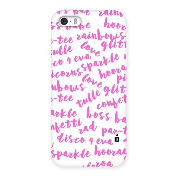Sparkle Love Back Case for iPhone SE