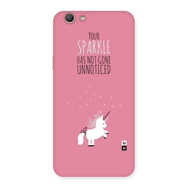 Sparkle Not Unnoticed Back Case for Oppo F1s
