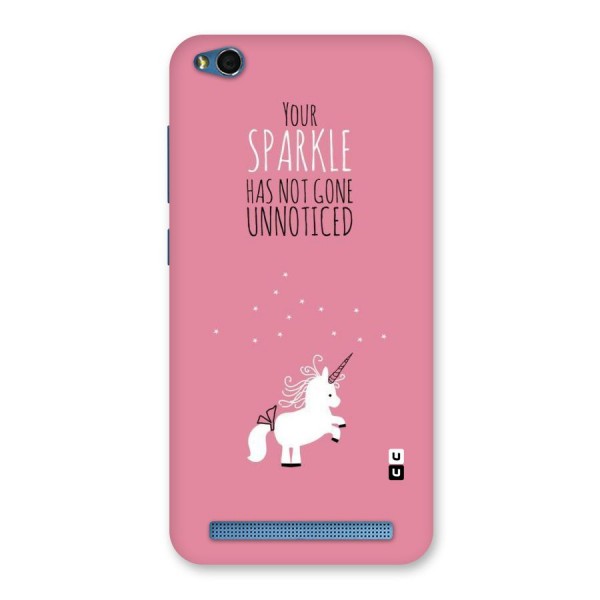 Sparkle Not Unnoticed Back Case for Redmi 5A