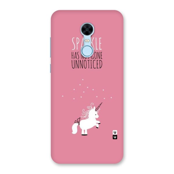 Sparkle Not Unnoticed Back Case for Redmi Note 5