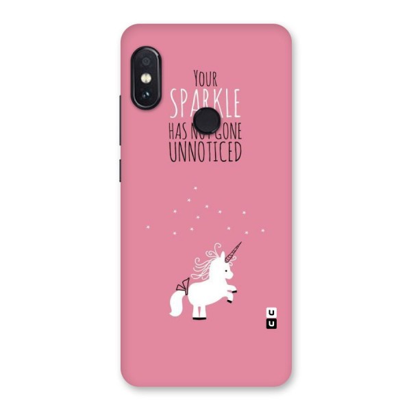 Sparkle Not Unnoticed Back Case for Redmi Note 5 Pro