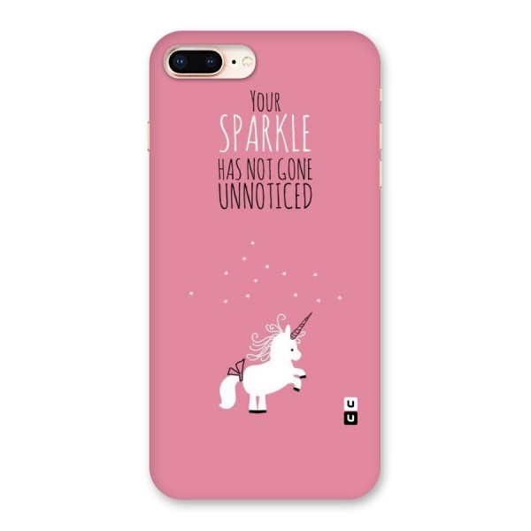 Sparkle Not Unnoticed Back Case for iPhone 8 Plus
