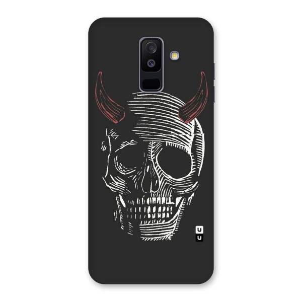 Spooky Face Back Case for Galaxy A6 Plus