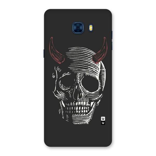Spooky Face Back Case for Galaxy C7 Pro