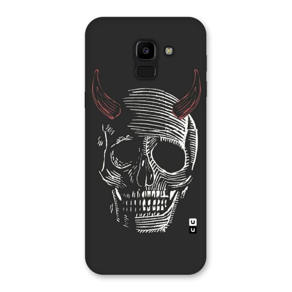 Spooky Face Back Case for Galaxy J6
