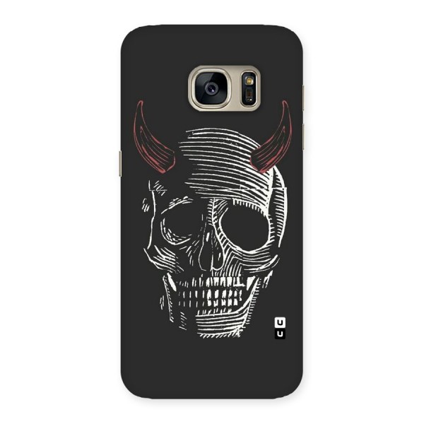 Spooky Face Back Case for Galaxy S7