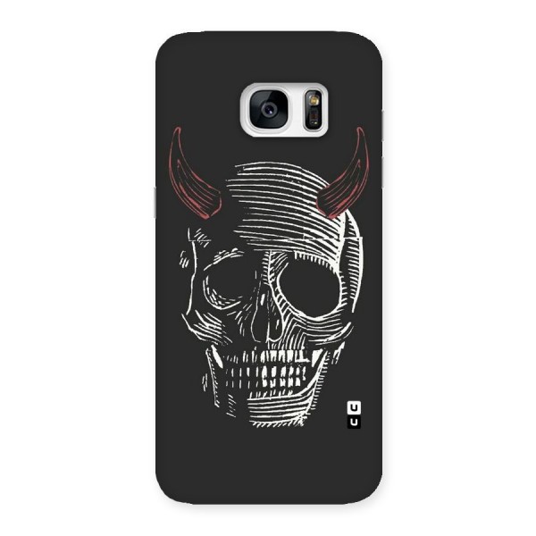 Spooky Face Back Case for Galaxy S7 Edge