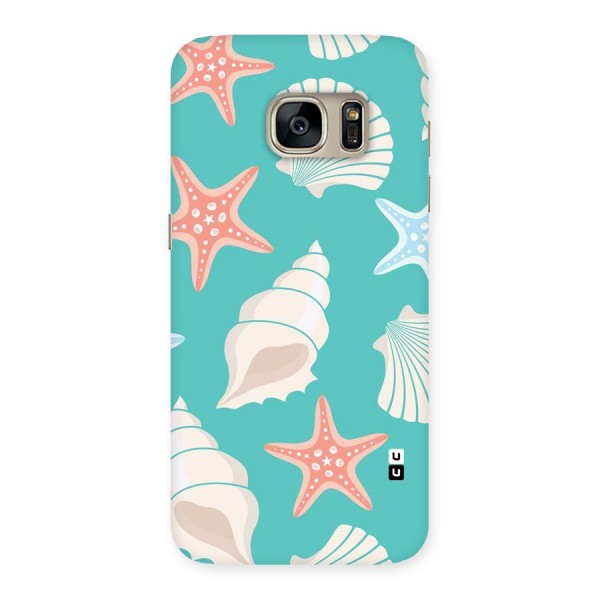 Starfish Sea Shell Back Case for Galaxy S7
