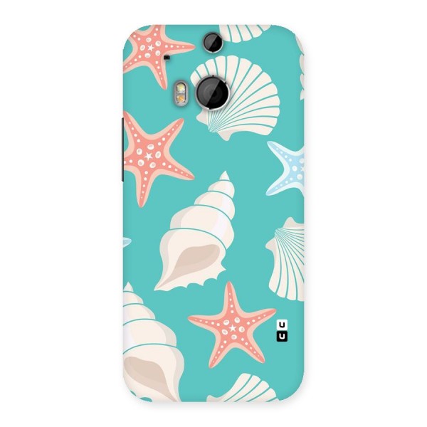Starfish Sea Shell Back Case for HTC One M8
