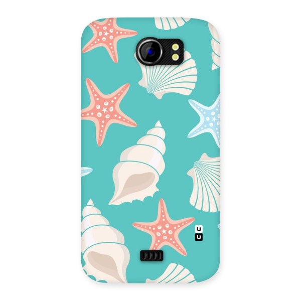 Starfish Sea Shell Back Case for Micromax Canvas 2 A110