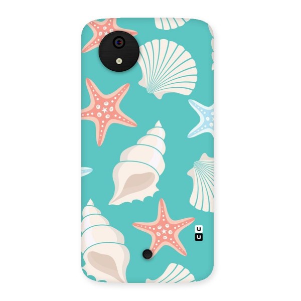 Starfish Sea Shell Back Case for Micromax Canvas A1