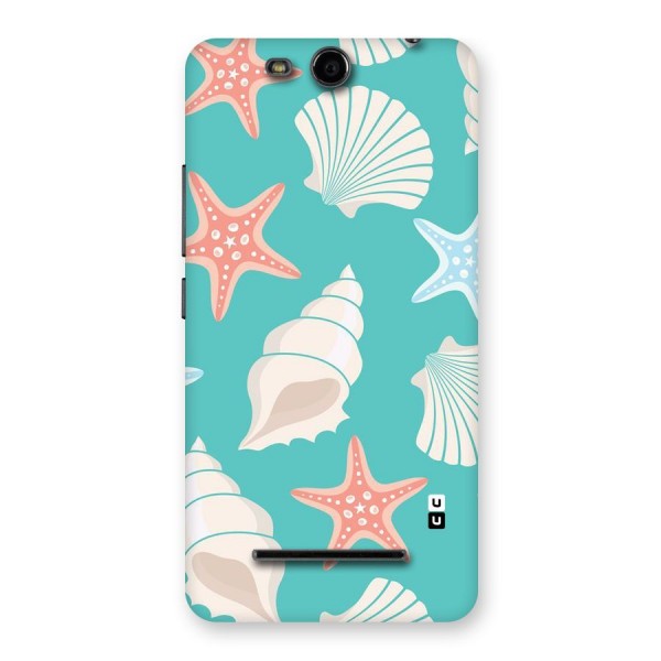 Starfish Sea Shell Back Case for Micromax Canvas Juice 3 Q392