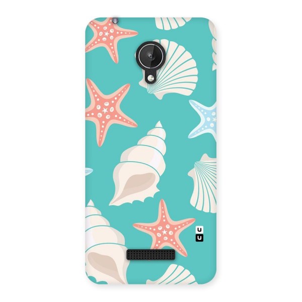 Starfish Sea Shell Back Case for Micromax Canvas Spark Q380