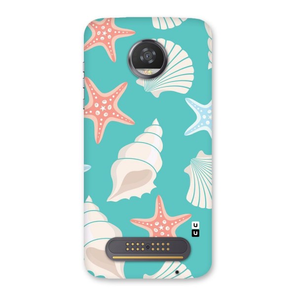 Starfish Sea Shell Back Case for Moto Z2 Play