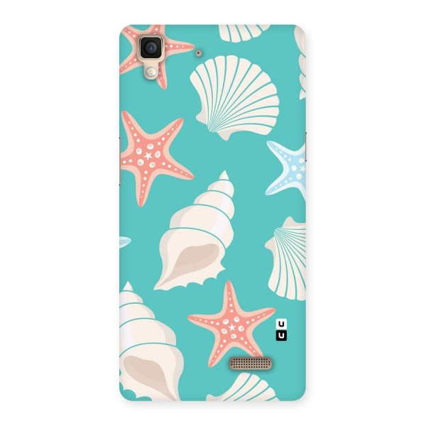 Starfish Sea Shell Back Case for Oppo R7