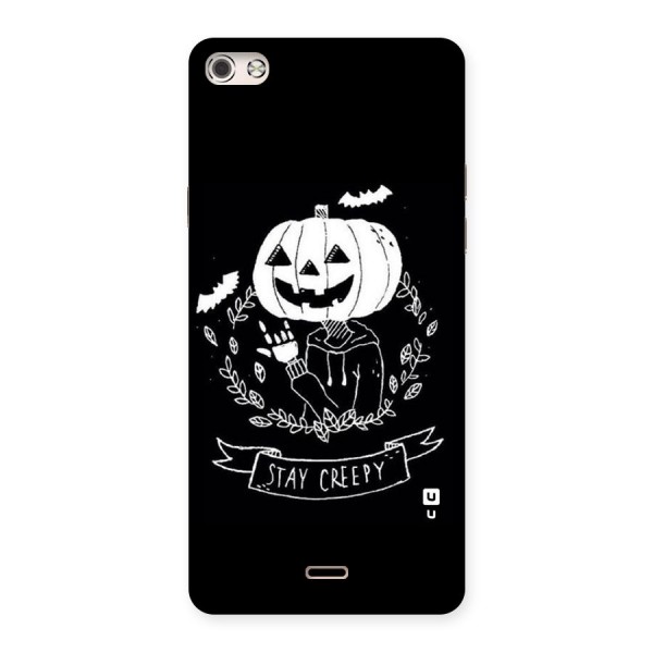 Stay Creepy Back Case for Micromax Canvas Silver 5