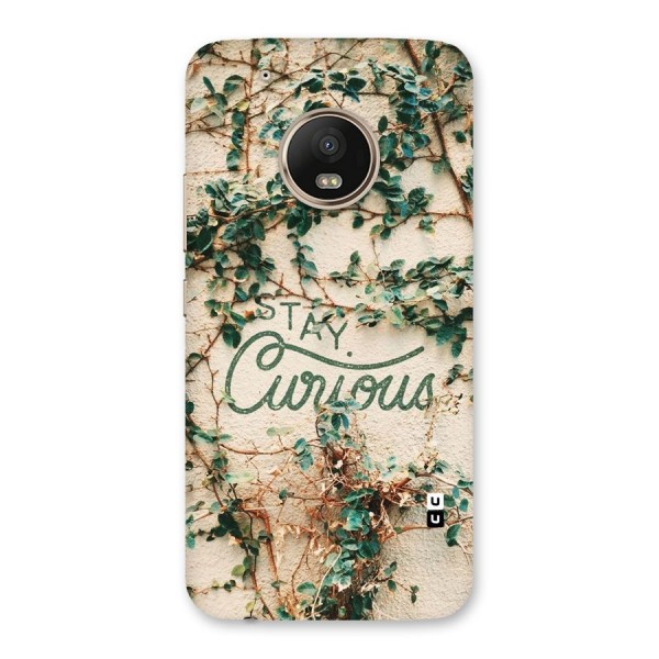 Stay Curious Back Case for Moto G5 Plus