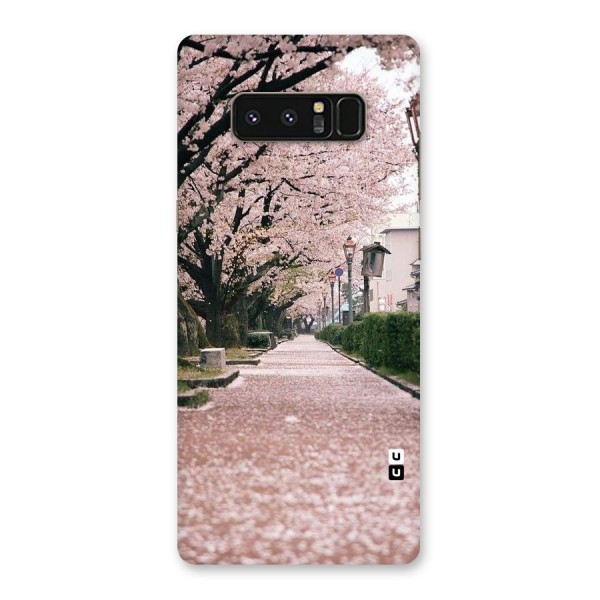 Street In Pink Flowers Back Case for Galaxy Note 8
