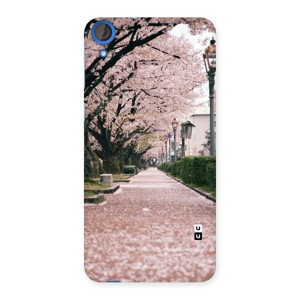 Street In Pink Flowers Back Case for HTC Desire 820s