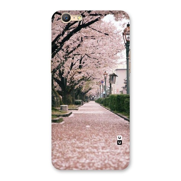 Street In Pink Flowers Back Case for Oppo A57