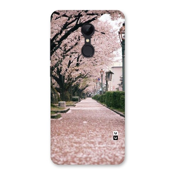 Street In Pink Flowers Back Case for Redmi 5