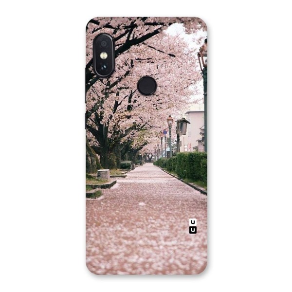 Street In Pink Flowers Back Case for Redmi Note 5 Pro