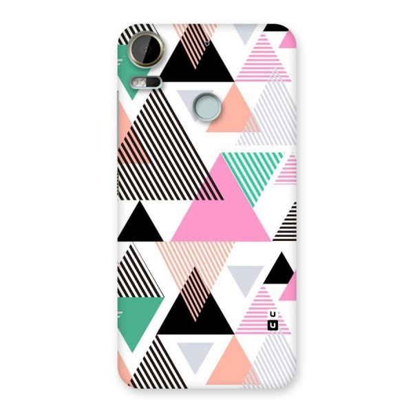 Stripes Abstract Colors Back Case for Desire 10 Pro