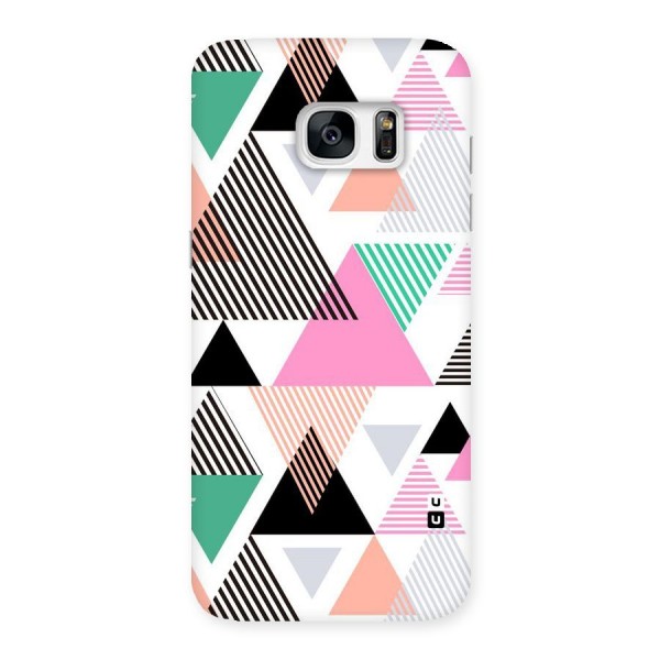 Stripes Abstract Colors Back Case for Galaxy S7 Edge