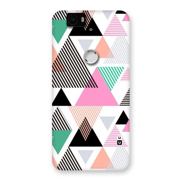 Stripes Abstract Colors Back Case for Google Nexus-6P