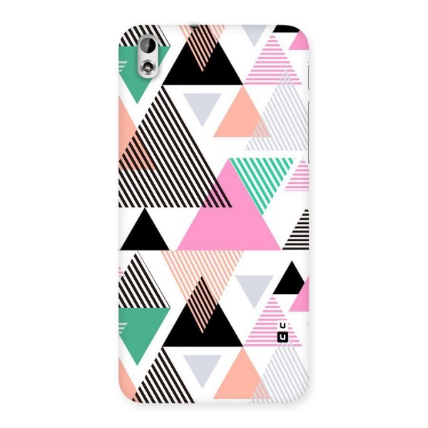 Stripes Abstract Colors Back Case for HTC Desire 816