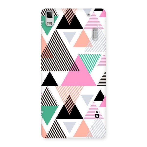 Stripes Abstract Colors Back Case for Lenovo K3 Note