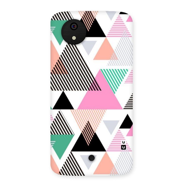 Stripes Abstract Colors Back Case for Micromax Canvas A1