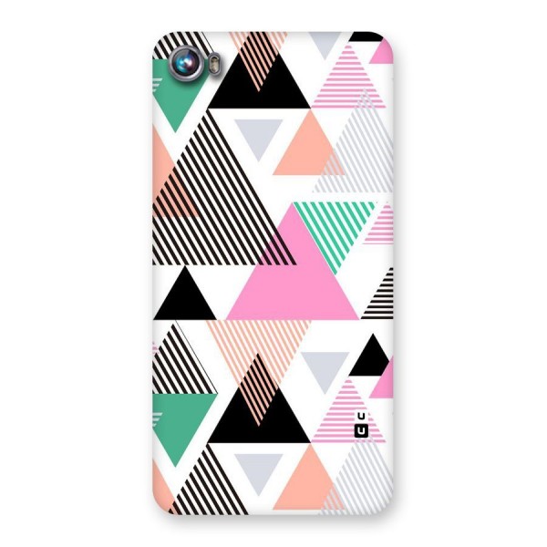Stripes Abstract Colors Back Case for Micromax Canvas Fire 4 A107
