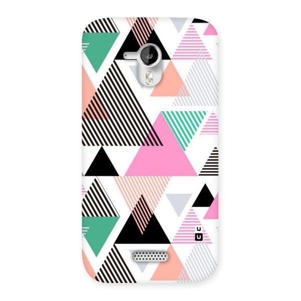 Stripes Abstract Colors Back Case for Micromax Canvas HD A116